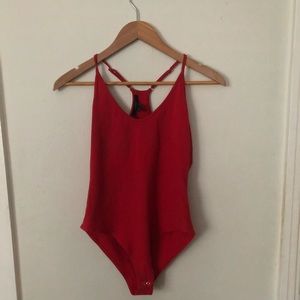 Forever 21 Bodysuit in Red